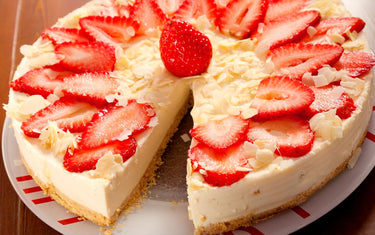 Cheesecake met aardbei