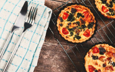 Geitenkaas taartje met zongedroogde tomaat
