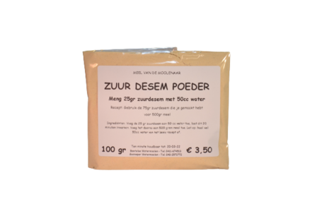 Zuur desem poeder 100 gram O-tentic Tradizione puratos