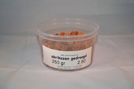 Abrikozen stukjes 250 gram