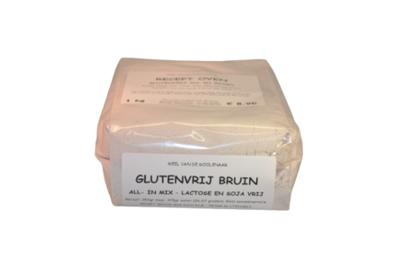 UITVERKOCHT - Bruin glutenvrij all-in 1 kg