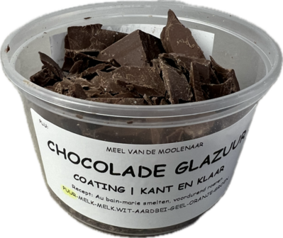 Chocolade glazuur puur 250 gram