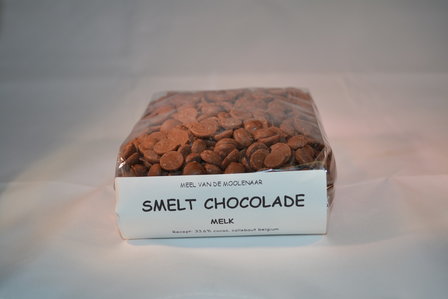 Smelt chocolade melk 500 gram