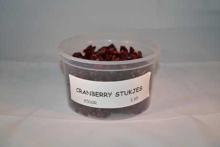 Cranberrie stukjes 250 gram