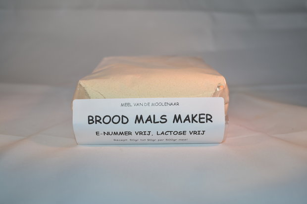 Brood mals maker E-nummer en Lactose vrij 500 gram