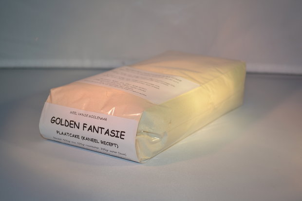 Golden fantasie plaatcake 1 kg