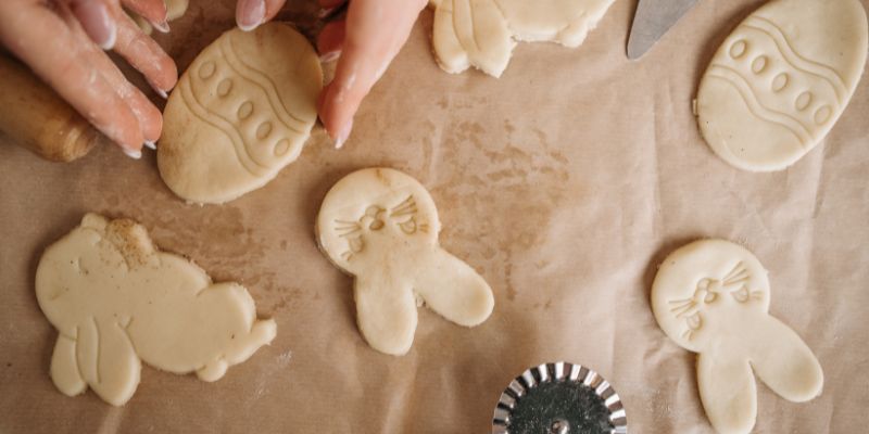 Deeg maken glutenvrije biscuit