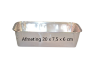 Aluminium bak 1 stuk Aluminium bak 1 stuk