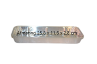 Aluminium bak 1 stuk Aluminium bak 1 stuk