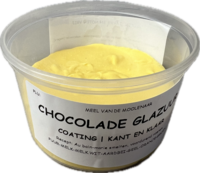Chocolade glazuur geel 250 gram Chocolade glazuur geel 250 gram