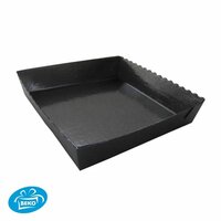 Vierkante bakvorm zwart 12 stuks Vierkante bakvorm zwart 12 stuks