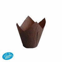 Muffinvorm bruin 20 stuks Muffinvorm bruin 20 stuks
